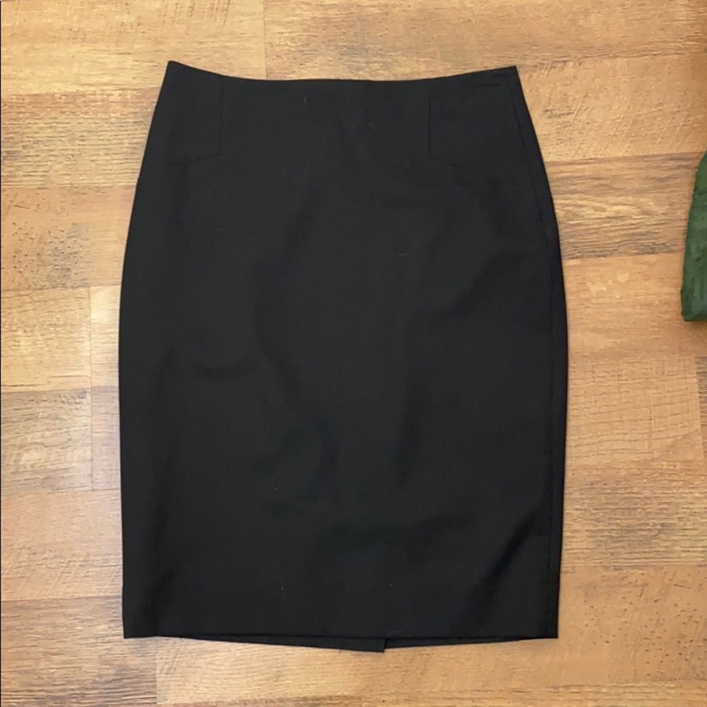 Chocolate knee length skirt